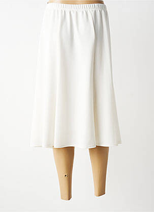 Jupe mi-longue stretch beige GEVANA femme