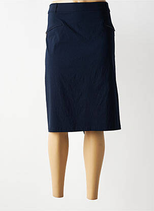 Jupe mi-longue stretch bleu GRIFFON femme