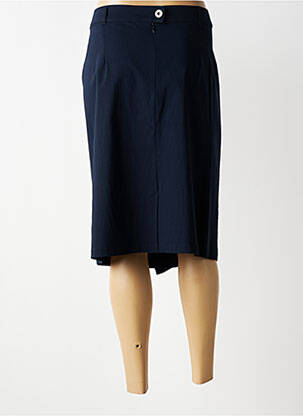 Jupe mi-longue stretch bleu GRIFFON femme