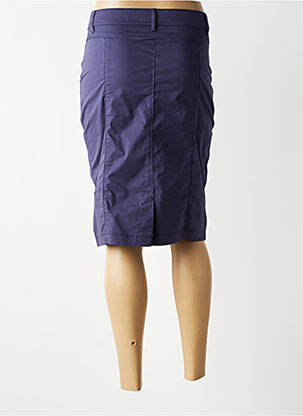 Jupe mi-longue stretch bleu GRIFFON femme