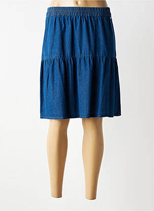 Jupe mi-longue stretch bleu AGATHE & LOUISE femme