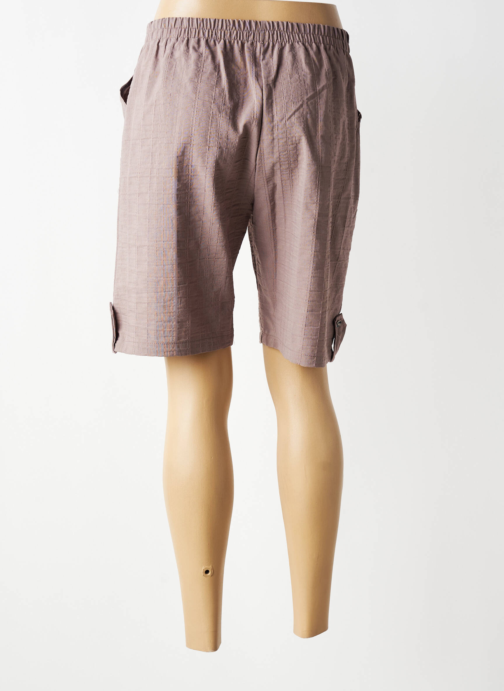Bermuda taille élastique taille normale marron VISION NIGHT femme