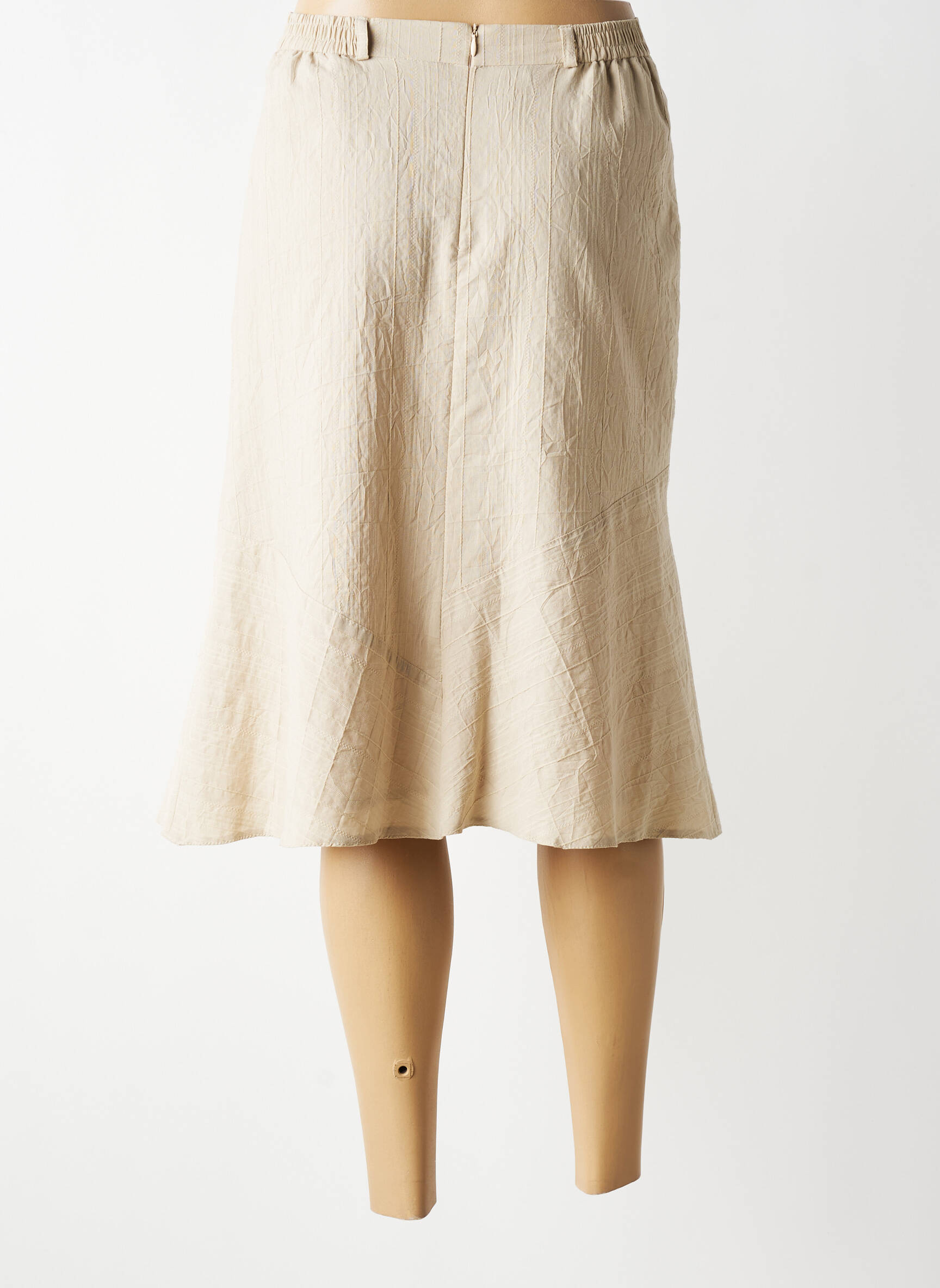 Jupe mi-longue taille normale gris ATLANTA femme