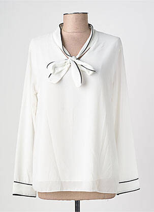 Blouse manches longues manches longues blanc QUATTRO femme