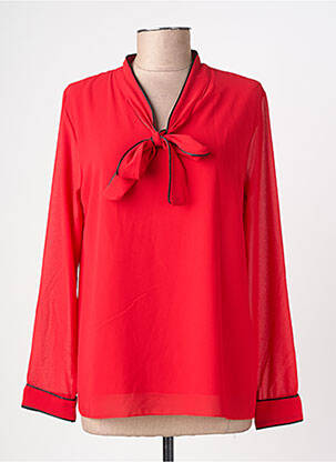 Blouse manches longues manches longues rouge QUATTRO femme