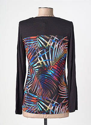 Top imprimé fantaisie manches longues noir MERI & ESCA femme