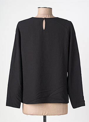 Top tissage crêpe manches longues noir GUY DUBOUIS femme