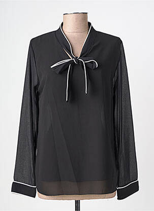Blouse manches longues manches longues noir QUATTRO femme