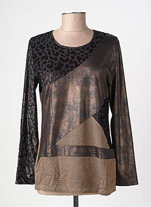 Top stretch manches longues marron MERI & ESCA femme