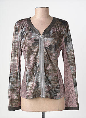 Gilet manches longues stretch marron MERI & ESCA femme