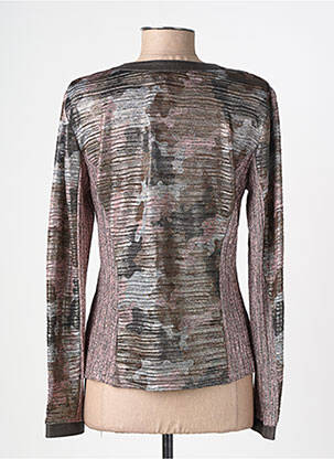 Gilet manches longues stretch marron MERI & ESCA femme