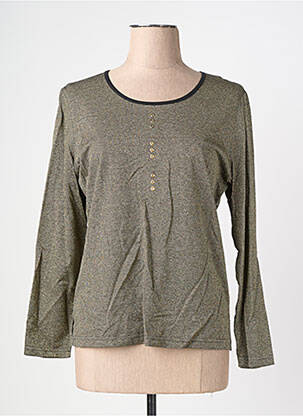 Top coupe cintrée manches longues or MERI & ESCA femme