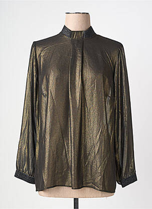 Blouse légère et transparente manches longues or MERI & ESCA femme