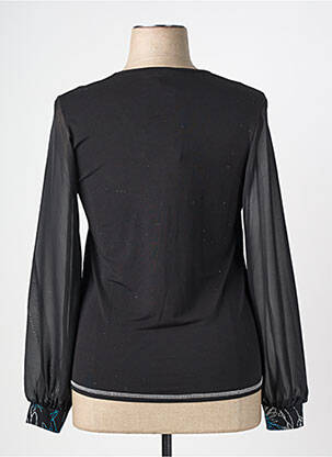 Top stretch manches longues bleu GRIFFON femme