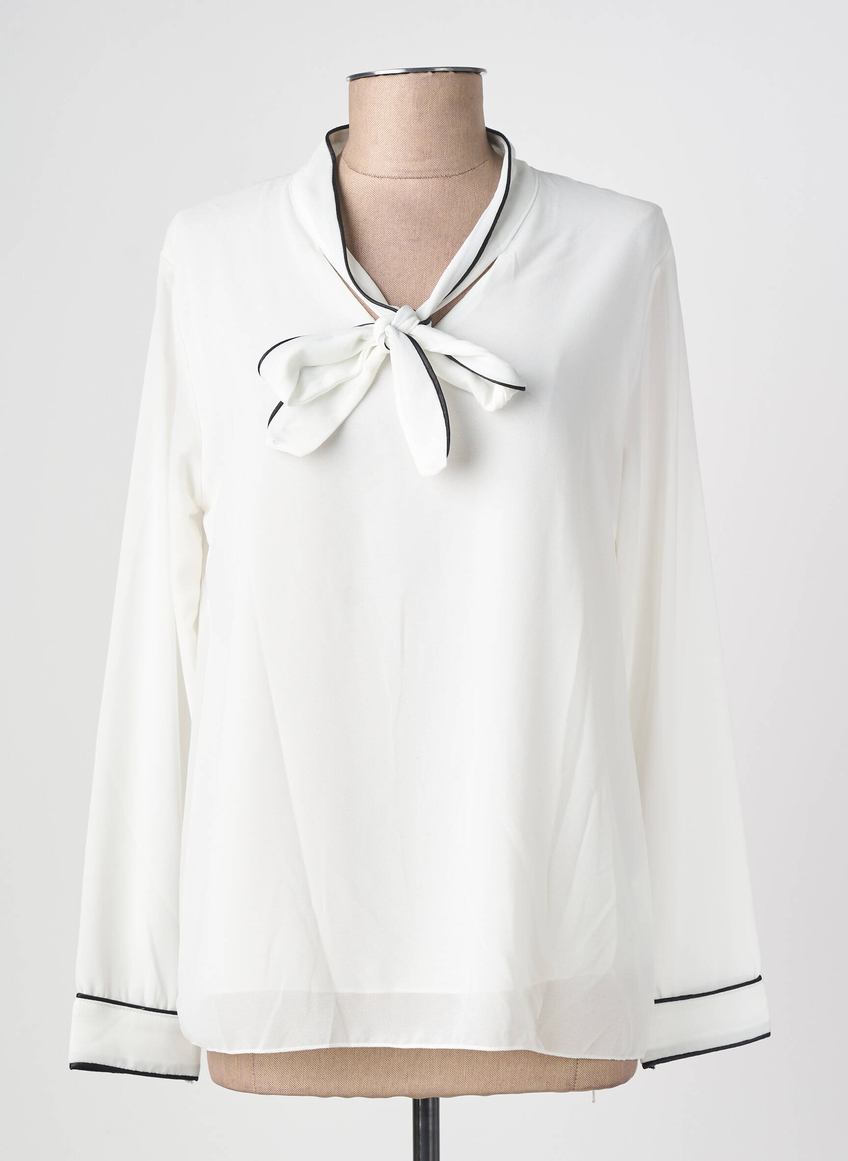 Blouse manches longues manches longues blanc QUATTRO femme