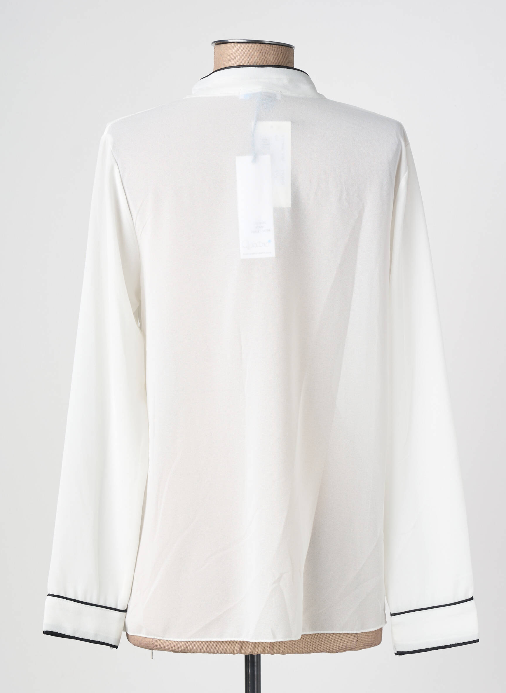 Blouse manches longues manches longues blanc QUATTRO femme