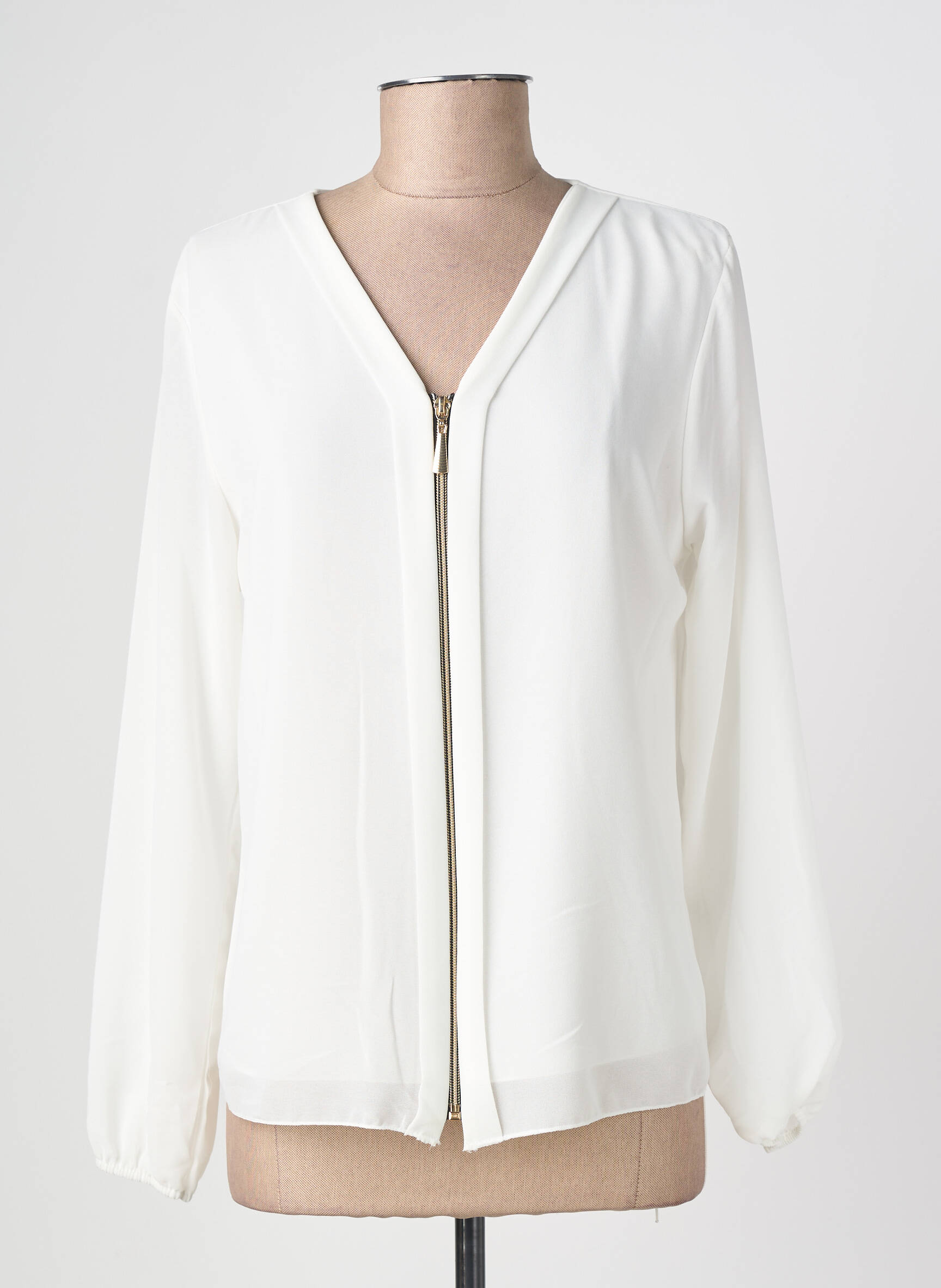 Blouse manches longues manches longues blanc QUATTRO femme