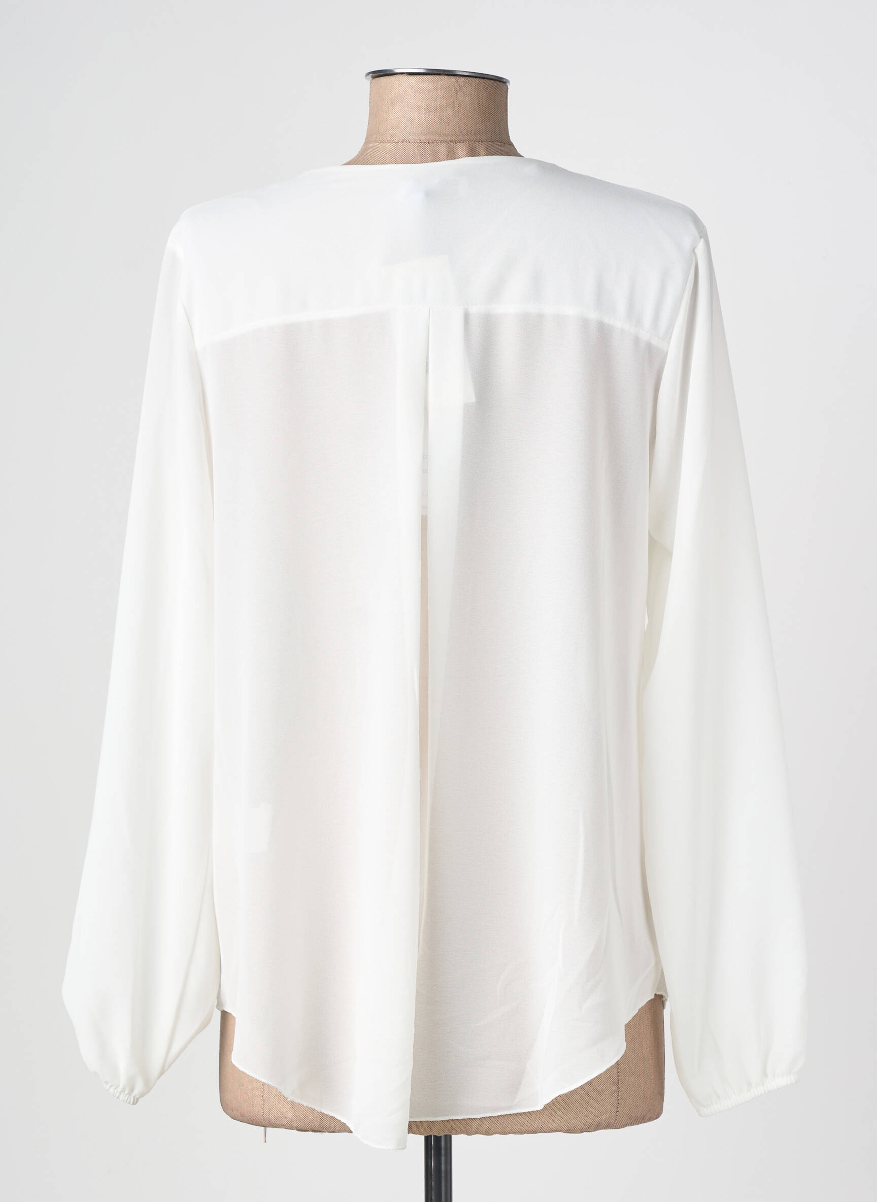 Blouse manches longues manches longues blanc QUATTRO femme