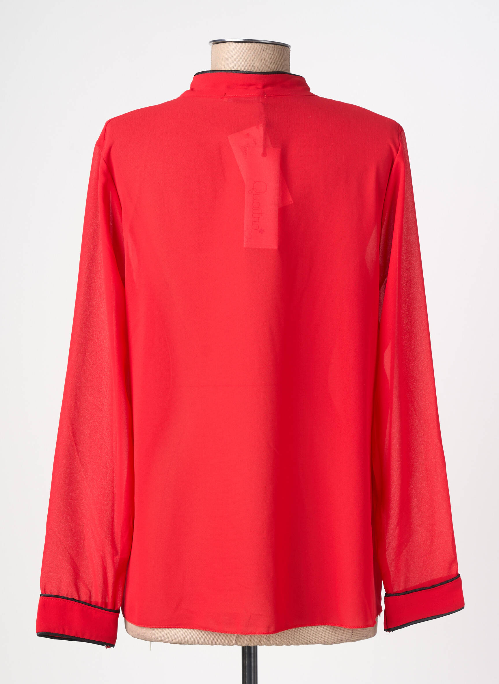 Blouse manches longues manches longues rouge QUATTRO femme