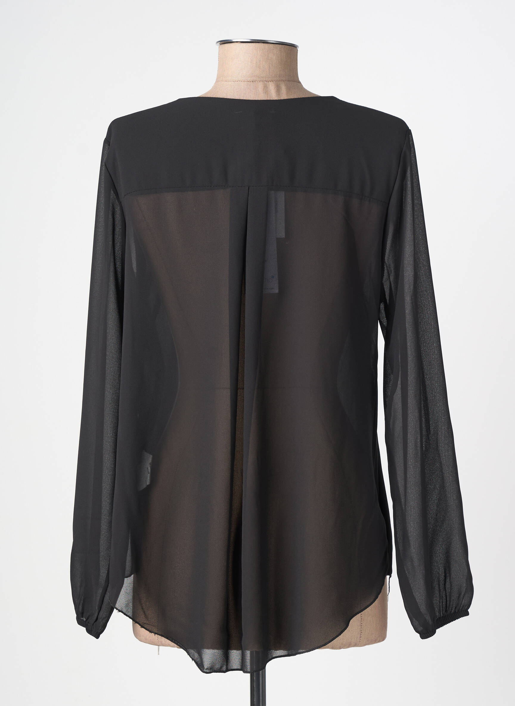 Blouse manches longues manches longues noir QUATTRO femme