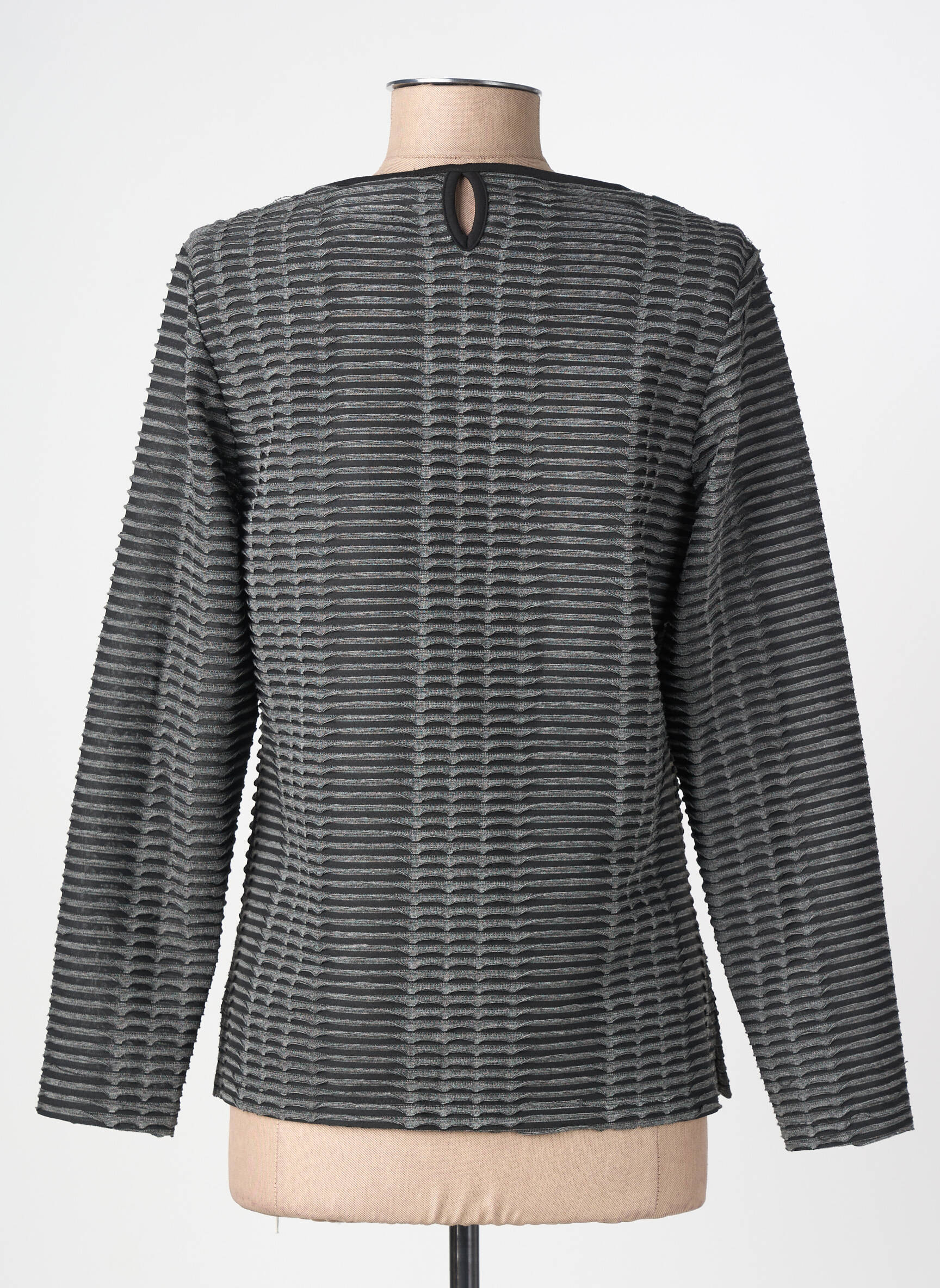 Top stretch manches longues gris GUY DUBOUIS femme