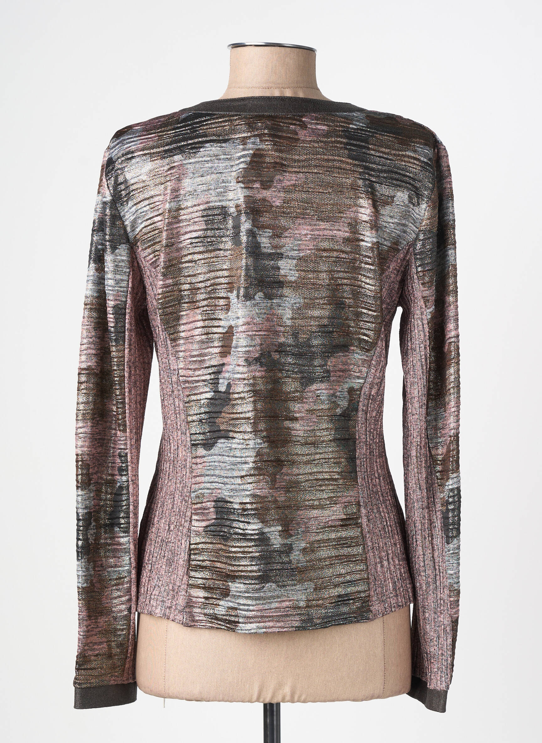 Gilet manches longues stretch marron MERI & ESCA femme