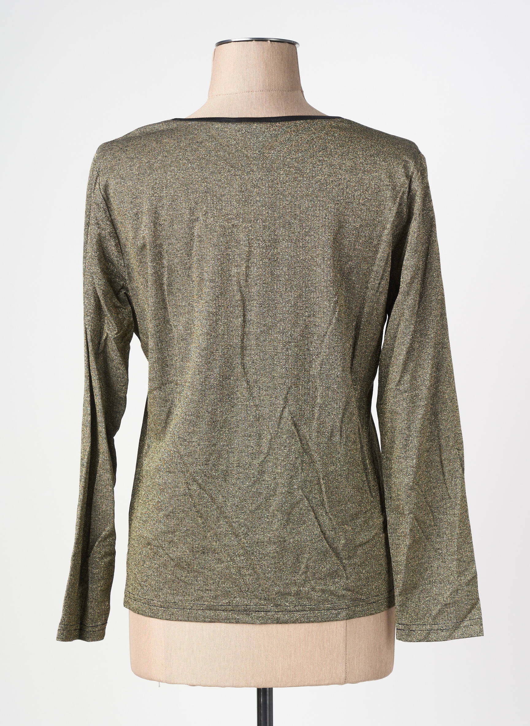 Top coupe cintrée manches longues or MERI & ESCA femme