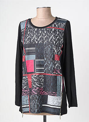 Top stretch manches longues noir IMPULSION femme