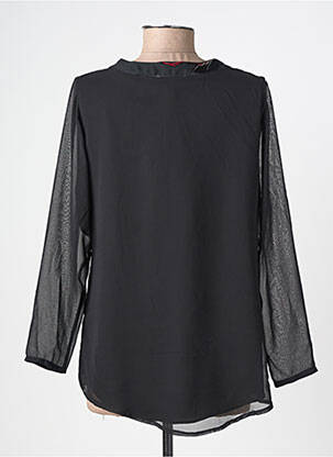 Blouse manches longues manches longues noir IMPULSION femme