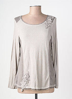 Top manches longues manches longues gris MERI & ESCA femme