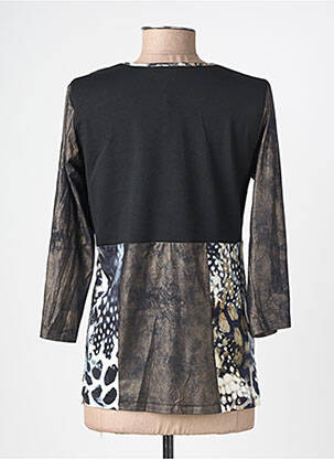 Blouse imprimé fantaisie manches longues noir MERI & ESCA femme