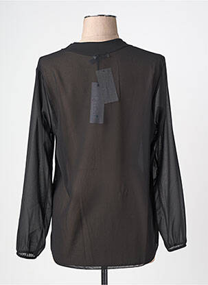 Blouse légère et transparente manches longues noir QUATTRO femme