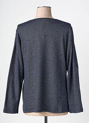 Top col rond manches longues bleu MERI & ESCA femme