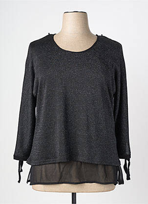 Top stretch manches longues noir GUY DUBOUIS femme