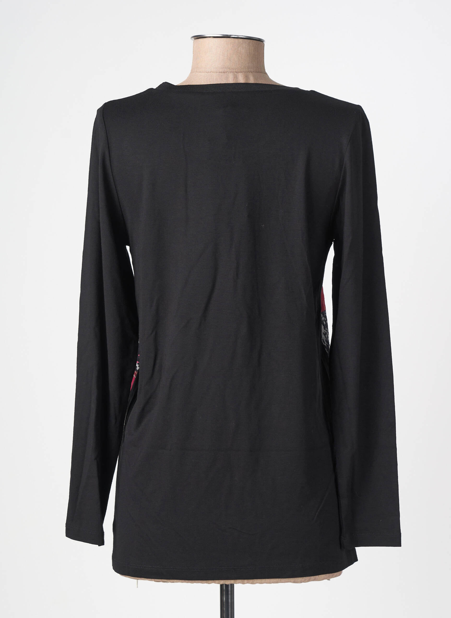 Top manches longues manches longues noir IMPULSION femme