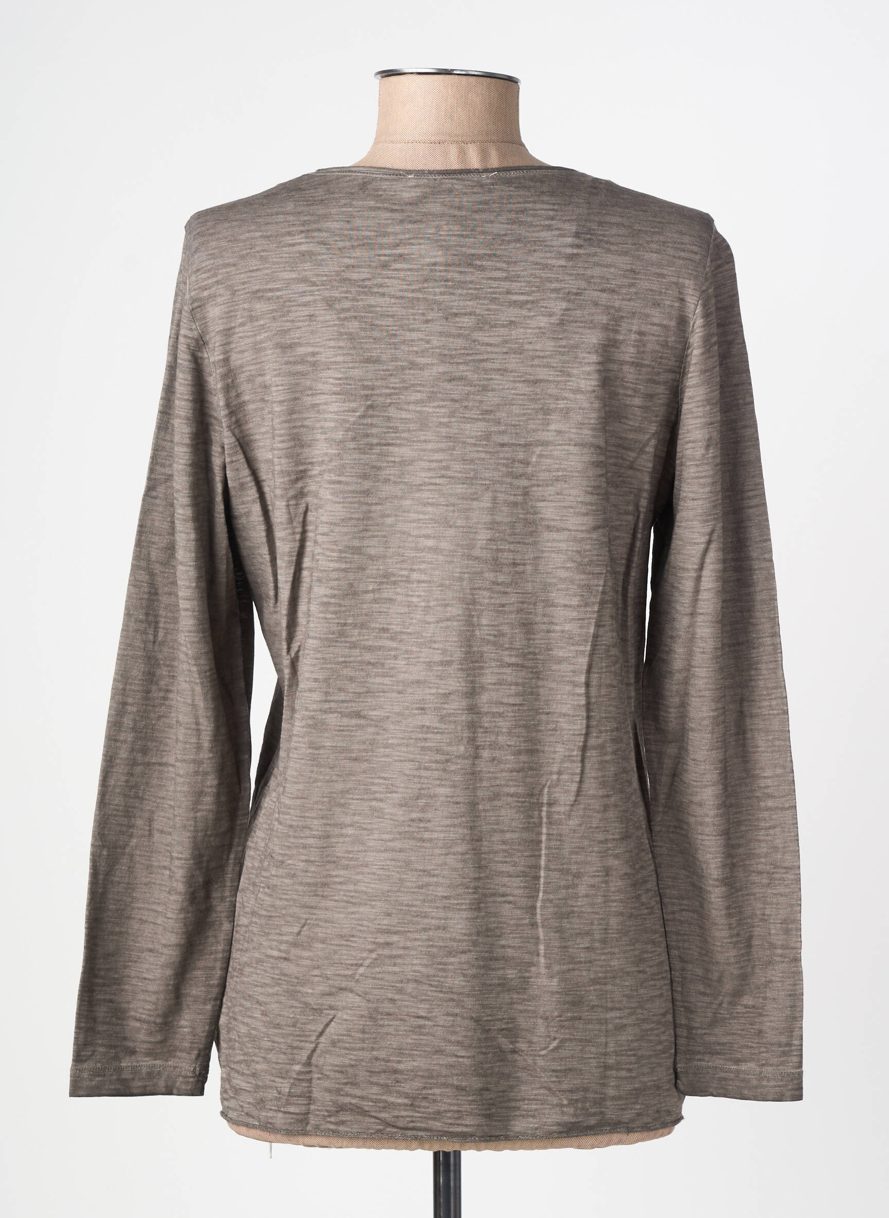 Top stretch manches longues gris MERI & ESCA femme