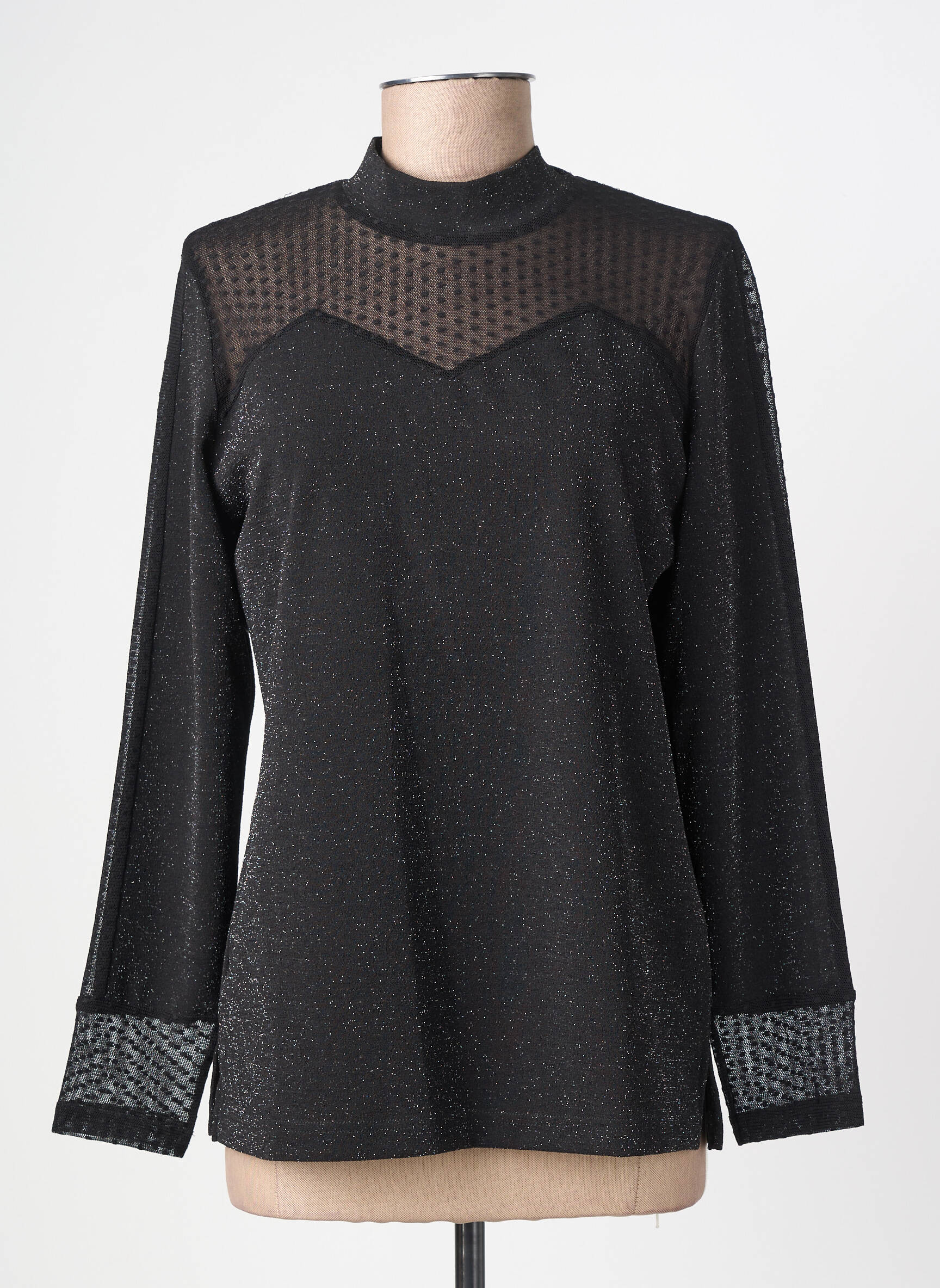 Top stretch manches longues noir MERI & ESCA femme
