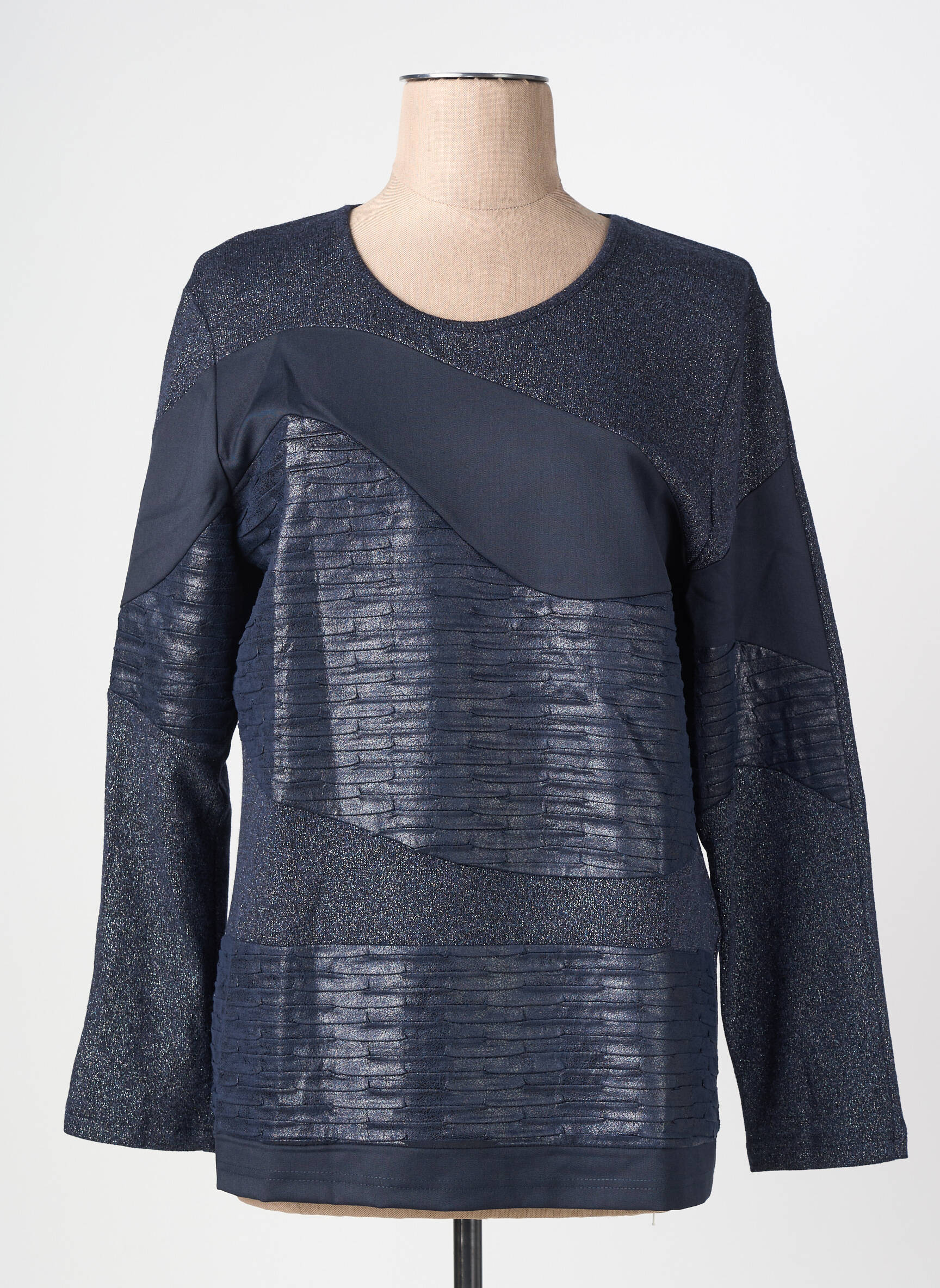 Top manches longues manches longues bleu MERI & ESCA femme
