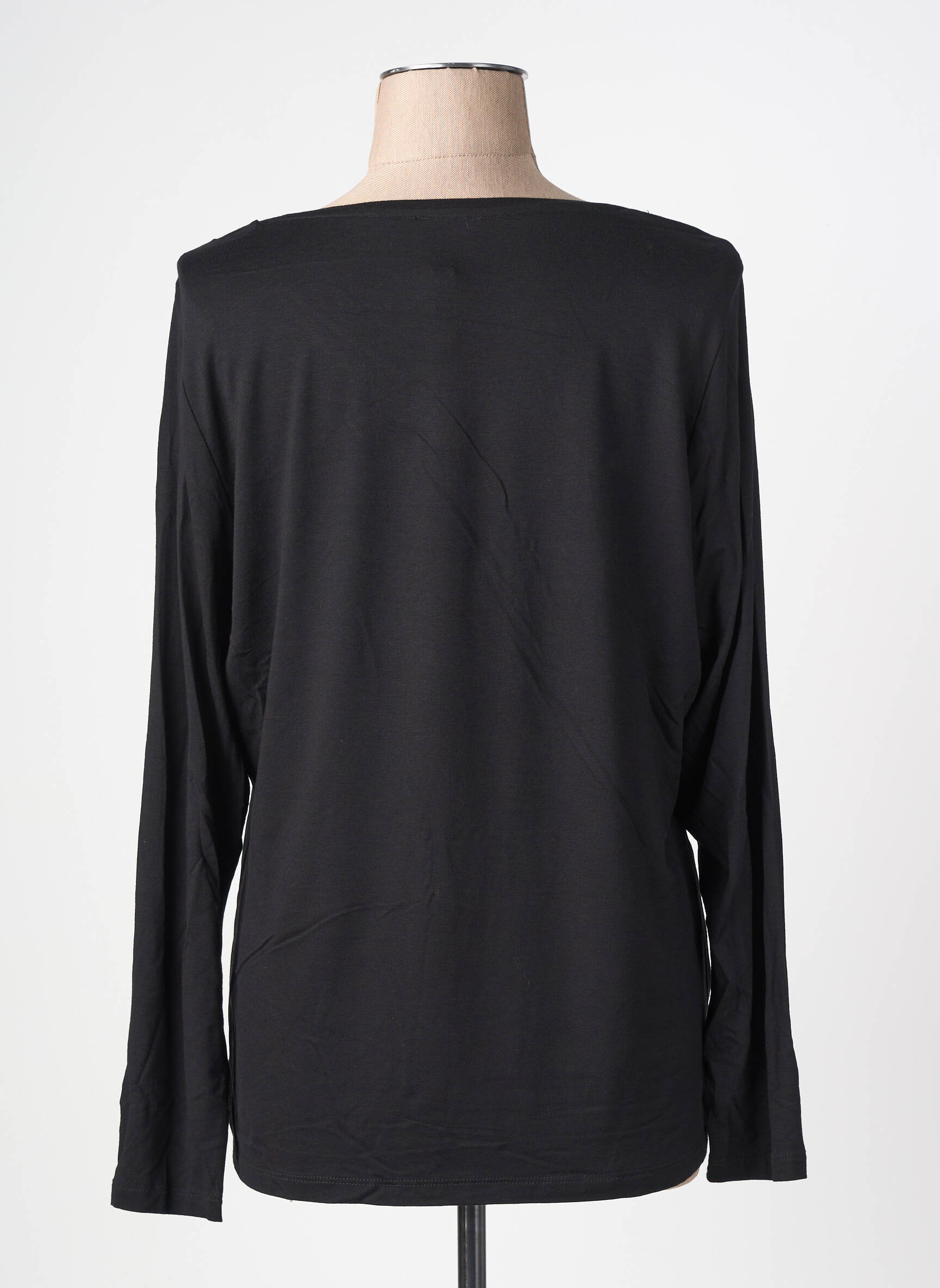 Top manches longues manches longues noir GUY DUBOUIS femme