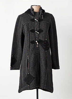 Manteau long a capuche a capuche gris MERI & ESCA femme