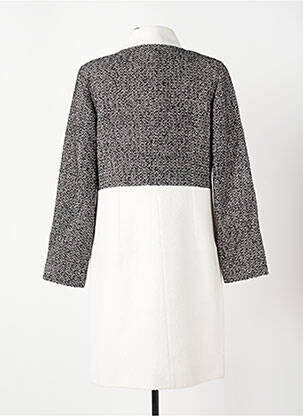 Manteau long coupe cintrée sans capuche gris MERI & ESCA femme