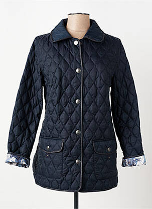 Doudoune manches longues sans capuche bleu BARBARA LEBEK femme
