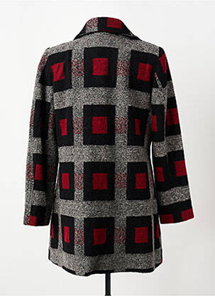 Manteau long coupe cintrée sans capuche rouge GUY DUBOUIS femme