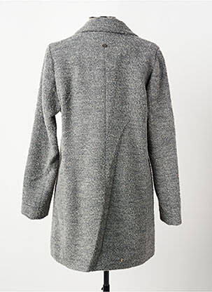 Manteau long coupe cintrée sans capuche gris BULTÉ femme