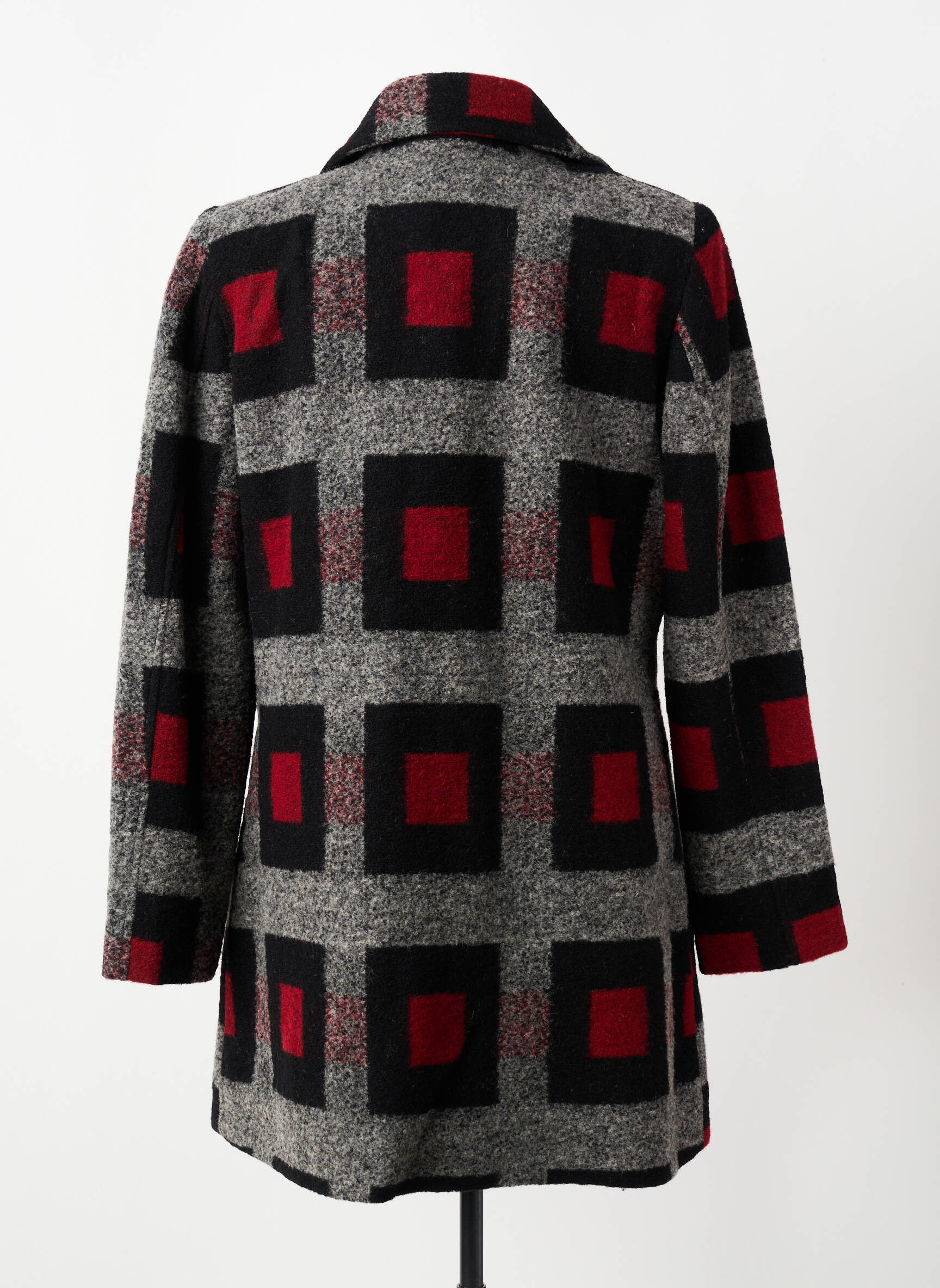 Manteau long coupe cintrée sans capuche rouge GUY DUBOUIS femme