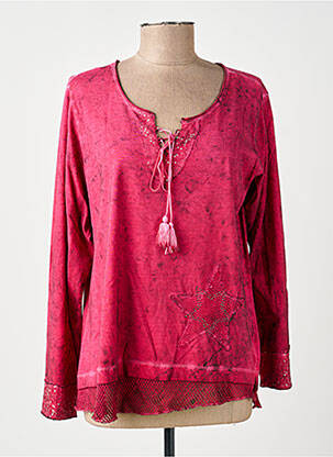 T-shirt manches longues manches longues rose MERI & ESCA femme