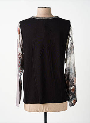 Top tissage crêpe manches longues gris GUY DUBOUIS femme