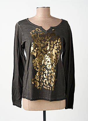 T-shirt manches longues manches longues gris MERI & ESCA femme