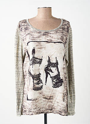 T-shirt manches longues manches longues gris MERI & ESCA femme