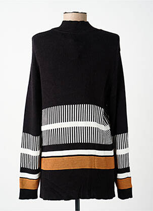 Pull coupe droite manches longues noir GUY DUBOUIS femme